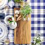 Gingham Floral Tablecloth