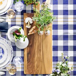 Gingham Floral Tablecloth