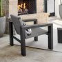 Larnaca Outdoor Slate Grey Metal x All-Weather Weave Club Chair