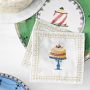 Celebration Embroidered Linen Cocktail Coasters, Set of 6