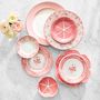 English Floral Appetizer Plates, Set of 4