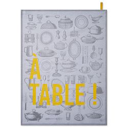 Jacquard Francais &#193; Table! Tea Towel