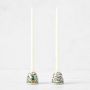 Famille Rose Tiny Taper Holders, Set of 2