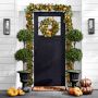 Double Ball-Shaped Faux Boxwood Topiary in Plastic Pot, 48&quot;