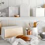 Williams Sonoma Ceramic &amp; Wood Bread Box