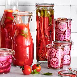 Weck Juice Jars, 19.6 oz, Set of 6