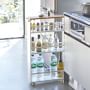 Yamazaki Home Slim Rolling Storage Cart with Handle