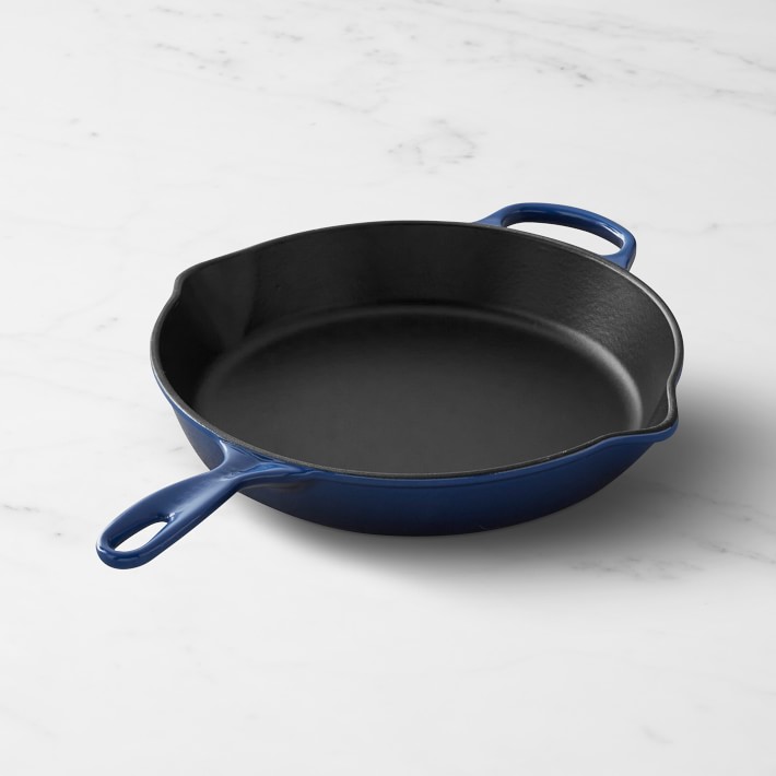 Le Creuset Signature Enameled Cast Iron Skillet Fry Pan - Lapis 12"