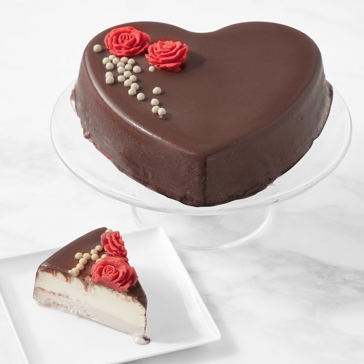 Chocolate Heart Ice Cream Cake