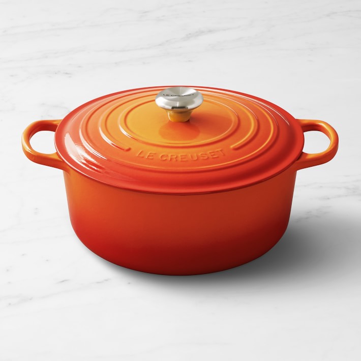 Le Creuset Signature Enameled Cast Iron Round Dutch Oven, 9-QT, FLAME
