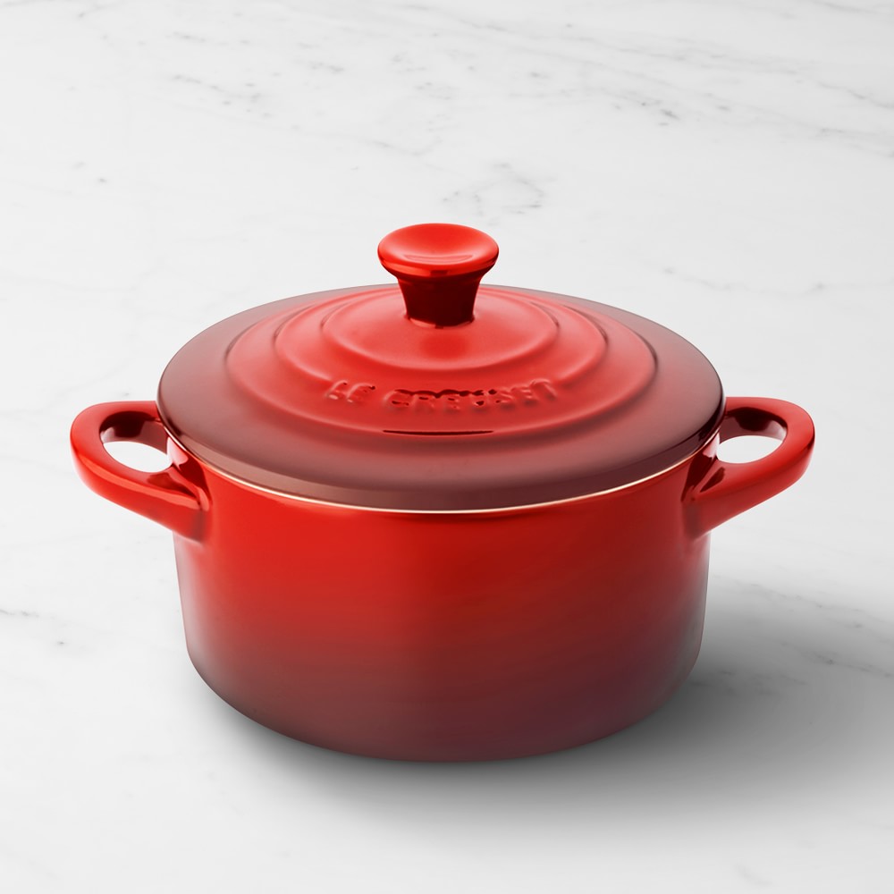Le Creuset Stoneware Mini Round Cocotte - Cerise Red