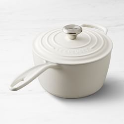 Le Creuset Signature Enameled Cast Iron Saucepan, 2 1/4-Qt., Matte White