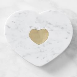 Heart TrivetMarble and Brass