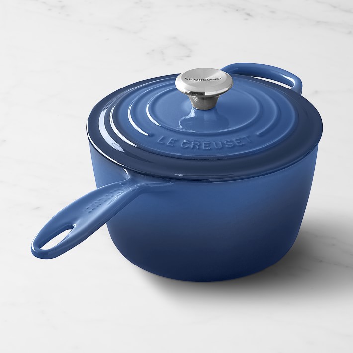 Le Creuset Enameled Cast Iron Saucepan, Lapis