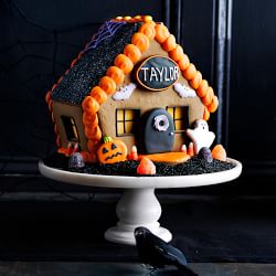 Personalized Halloween Gingerbread House