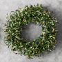 UV Protected Faux Olive Wreath, 26&quot;