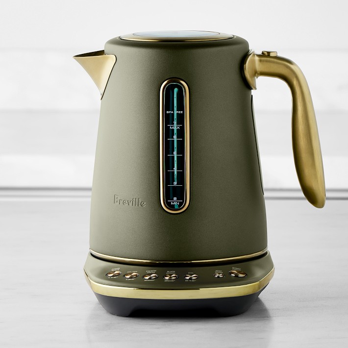 Breville Smart Kettle Luxe, Olive Tapenade & Brass