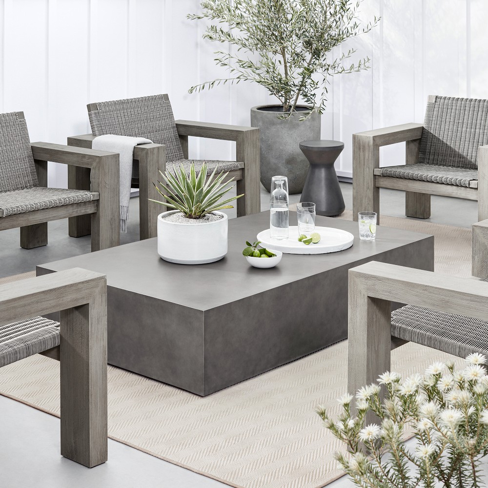 Blinde Rectangular Coffee Table (65&quot;)