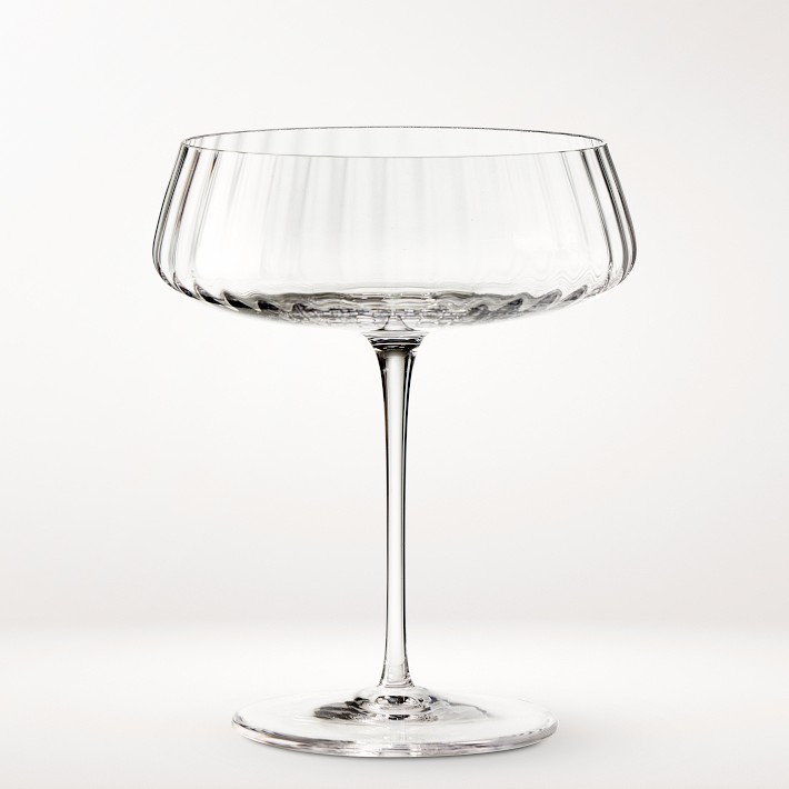 Williams Sonoma Reserve Optic Coupe Glasses, Set of 2