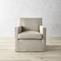 Brighton Slipcovered Swivel Armchair