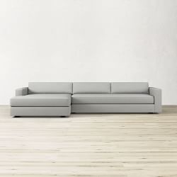 Carlton Square Arm 2-Piece L-Shape Chaise Sectional (126&quot;)