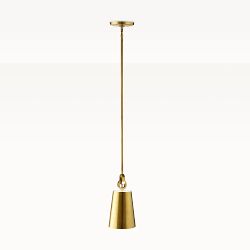 Chain Link Pendant, Antique Brass