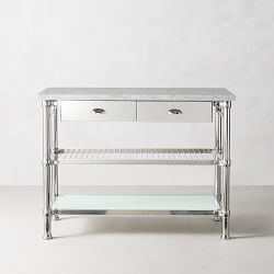 Modular Kitchen Island with Marble Top (48&quot;)