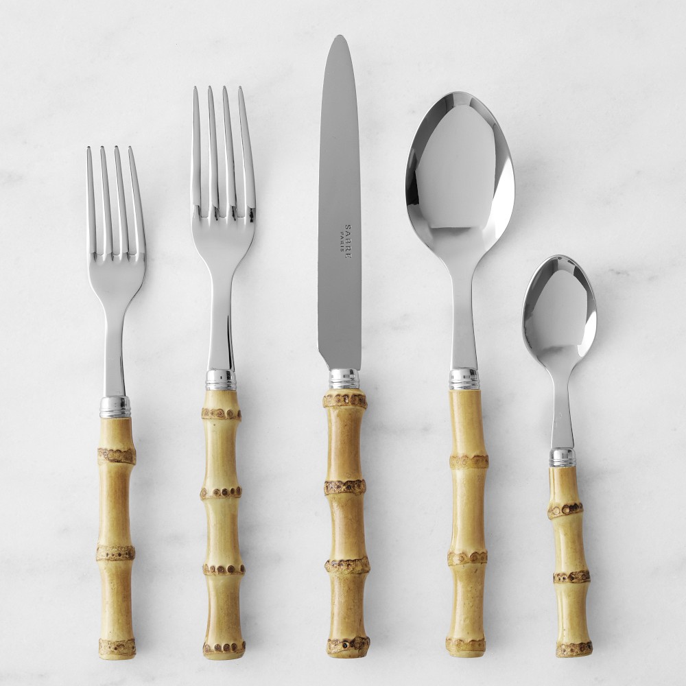 Sabre Bamboo 20-Piece Flatware Set, Light