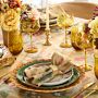 Harvest Floral Stripe Tablecloth
