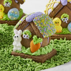 Mini Easter Gingerbread Houses, Set of 6