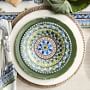 Sicily Ceramic Salad Plates, Set of 4, Mixed Green