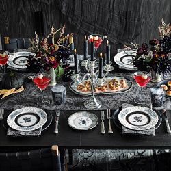 Spooky Soir&#233;e Appetizer Plates, Set of 4