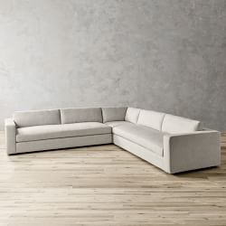 Carlton Square Arm 3-Piece L-Shape Sectional (131&quot;-135&quot;)