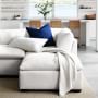 Laguna 3-Piece L-Shape Chaise Sectional with Ottoman (114&quot;-118&quot;)