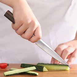 Cangshan Maya Serrated Utility Knife, 5&quot;