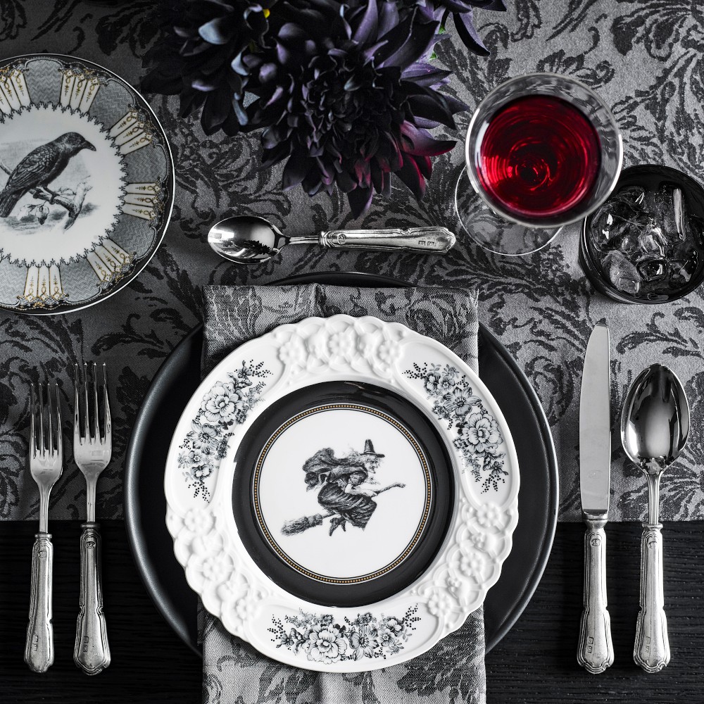 Spooky Soirée Salad Plates, Set of 4