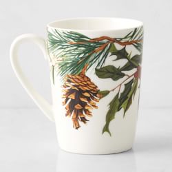 Woodland Berry Pinecone Mugs, Set of 4