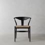 Baldwin Dining Armchair, Drifted Matte Black