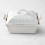 Le Creuset Olive Branch Heritage Stoneware Deep Square Covered Baker