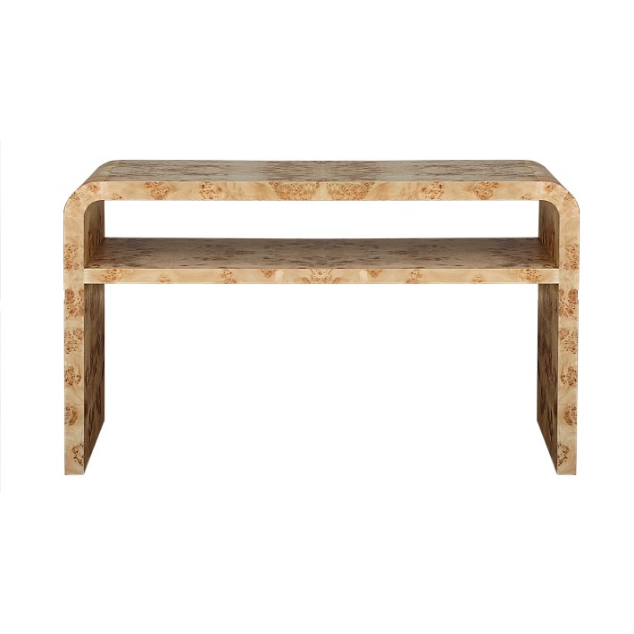 Holland Open Console, 54, Wood, Burled Wood