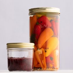 Kilner Wide Mouth Canning Jar, 34 oz, Set of 6