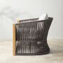 Pasadena Outdoor Teak and Brown Rope Club Chair