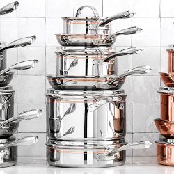 Williams Sonoma Signature Thermo-Clad&#8482; Copper Pro 10-Piece Cookware Set