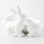 Sculptural Bunny Family Serving Bowl