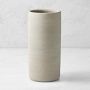 Jeff Leatham x Williams Sonoma Cylindrical White Ceramic Vase