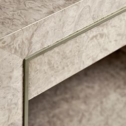 Jonathan Charles Surge Madrona Burlwood End Table (28.5&quot;)