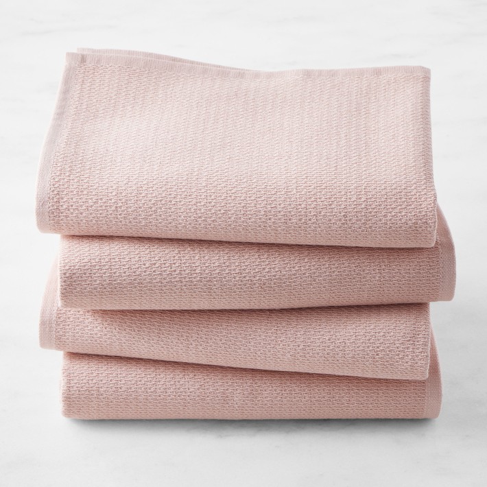 Williams Sonoma All Purpose Towels, Set of 4, Dusty Rose