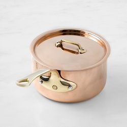 Mauviel M'250 Copper B Saucepan, 1 1/2-Qt.