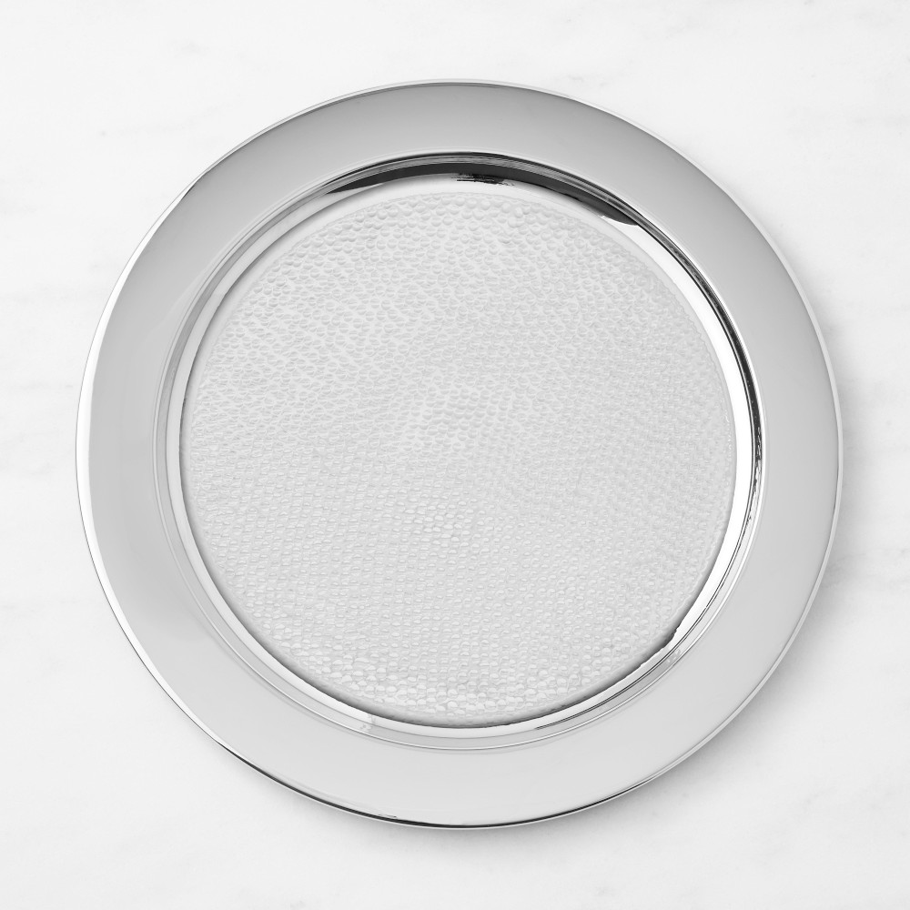 Metal Hammered ChargerNickel