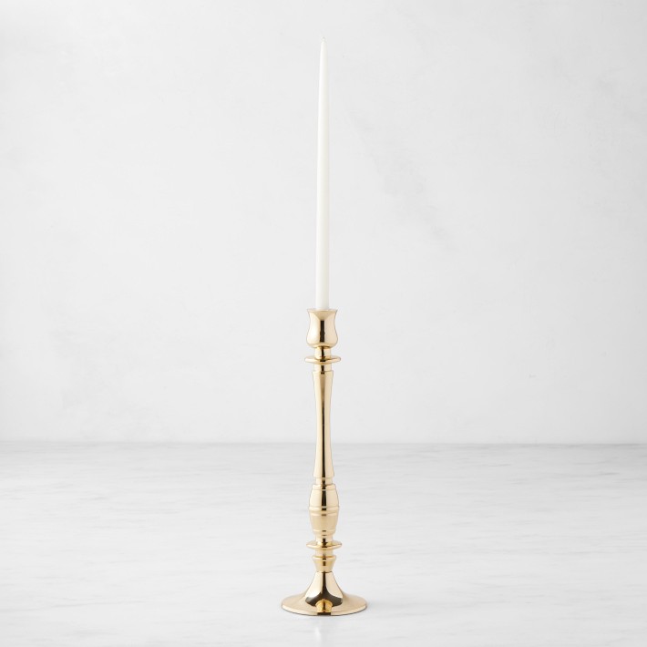 OPEN BOX: Heirloom Brass Tiny Taper Holders, Tall